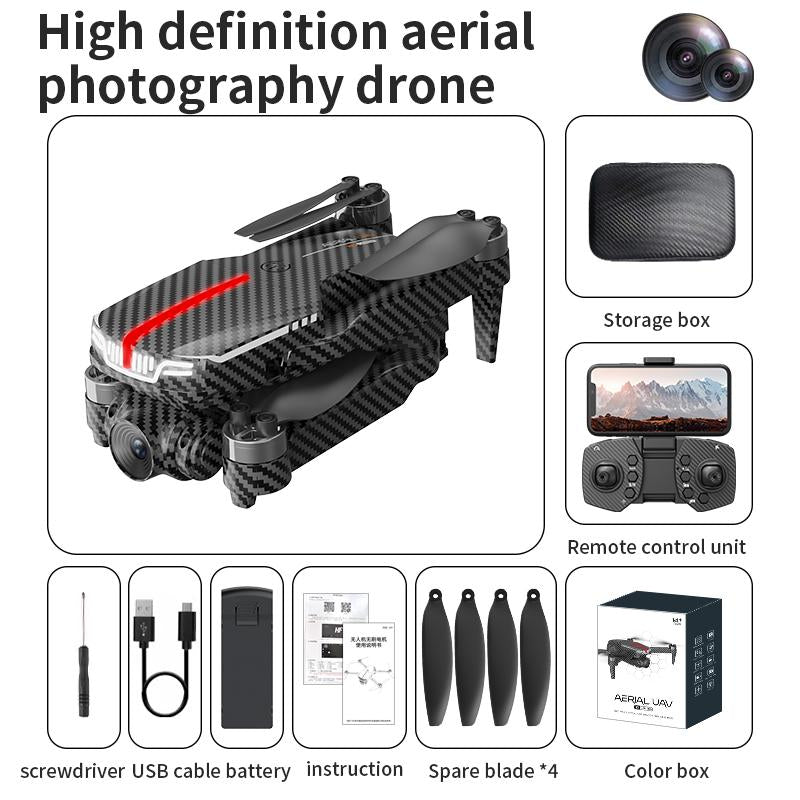 Aerial Drone 2025 C13S Pro GPS Drone 4K UHD EIS Camera 5G Wifi FPV Brushless Motors Optical Flow Obstacle Avoidance Auto Return 360° Stunt Roll Easy Play One Click Automatic Two Batteries